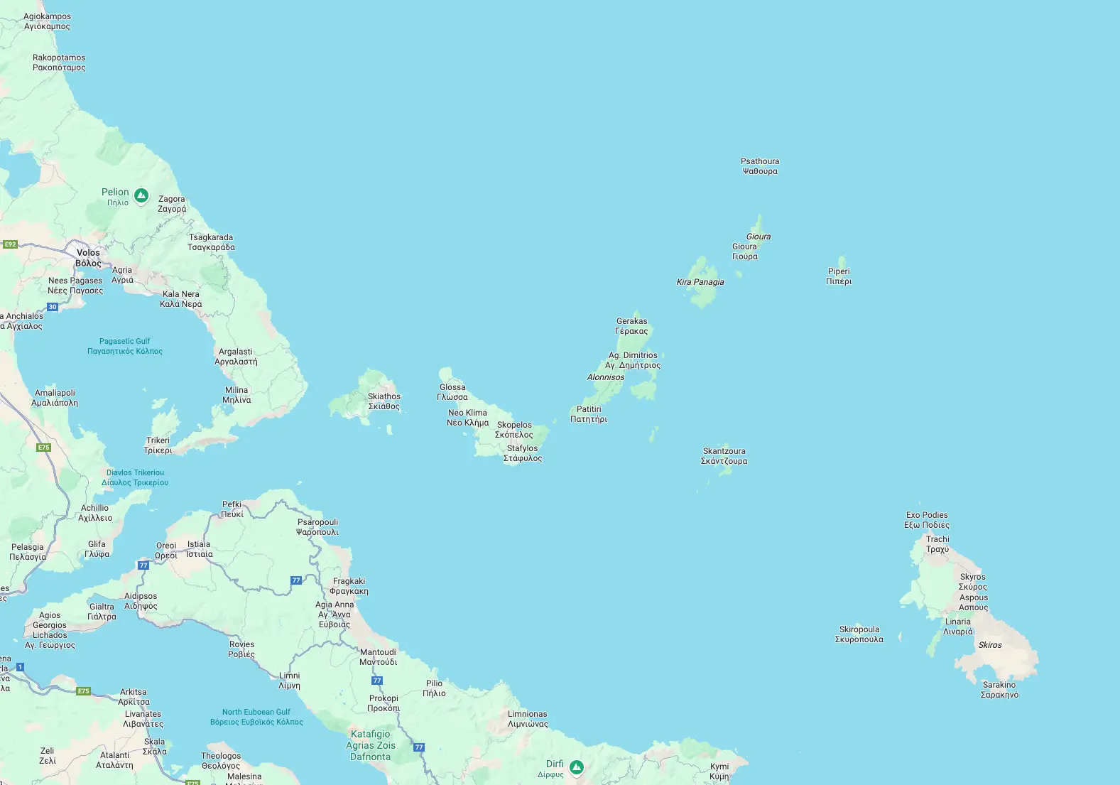 Skiathos Route Image