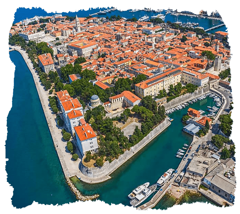 Zadar charter area itinerary