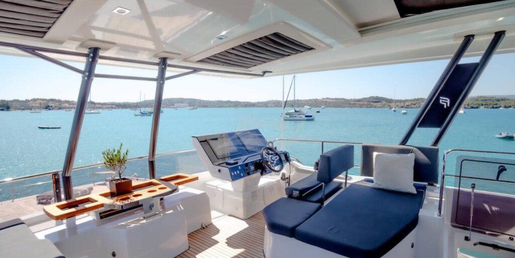 Fountaine Pajot Alegria 67 power catamaran charter greece 23 min