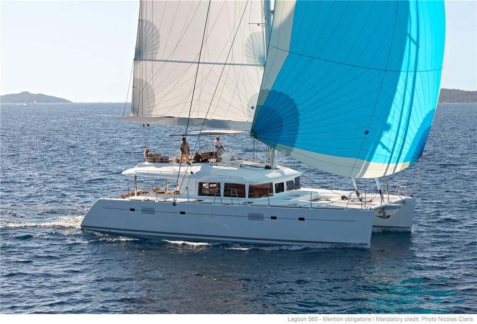 Lagoon 560 luxury crewed catamaran Greece 1