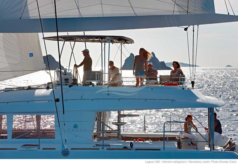 Lagoon 560 luxury crewed catamaran Greece 7