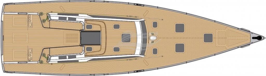 Solaris 58 sailing yacht charter croatia layout 1