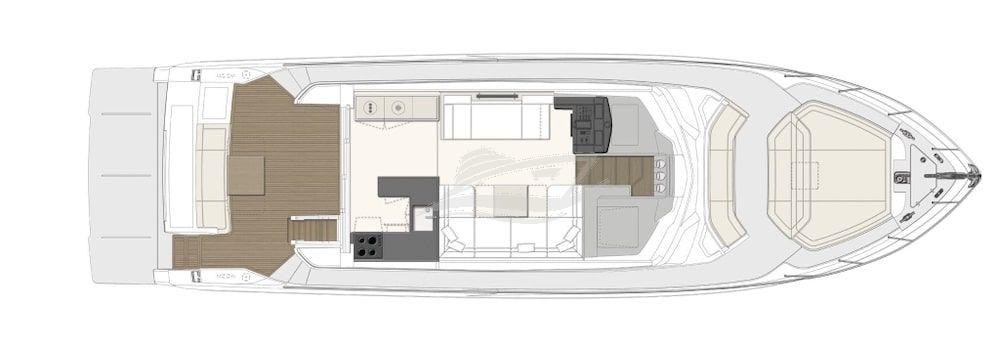 Feretti 550 Luxury motor yacht Croatia layout 2 min