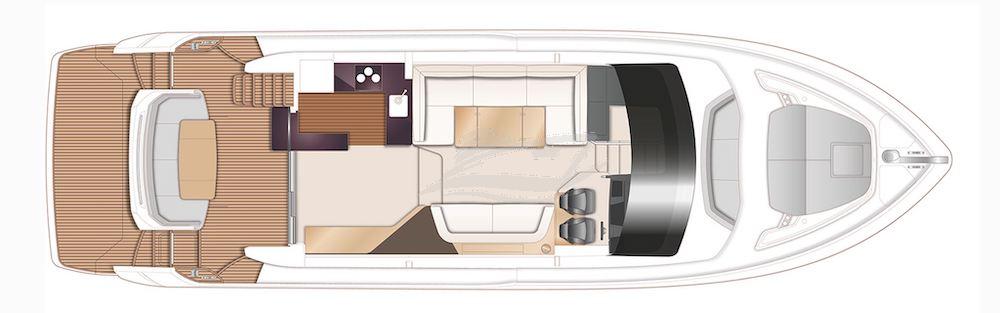 Princes 55 Luxury motor yacht Croatia layout 1