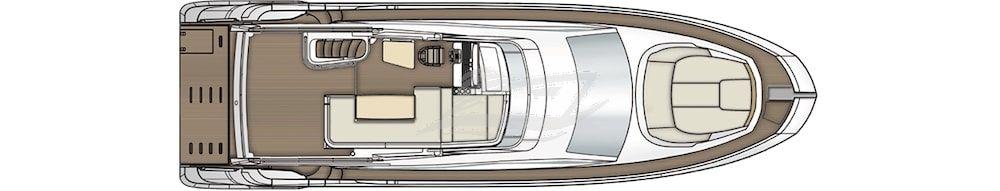 Azimut 55 Fly motor yachts charter croatia layout 1