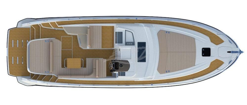 Azimut Atlantis 43 Luxury motor yacht Croatia layout 2