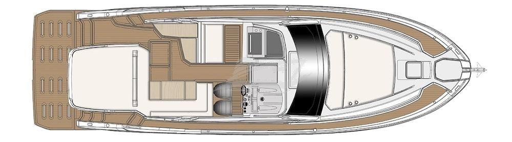 Azimut Atlantis 45 Luxury motor yacht Croatia layout 1