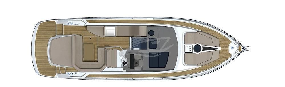 Cranchi M 44 HT Luxury motor yacht Croatia layout 3
