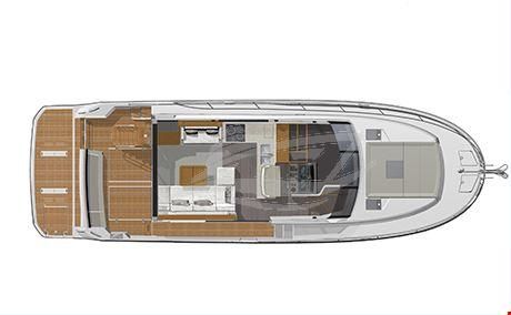Swift Trawler 47 Luxury motor yacht Croatia layout 2