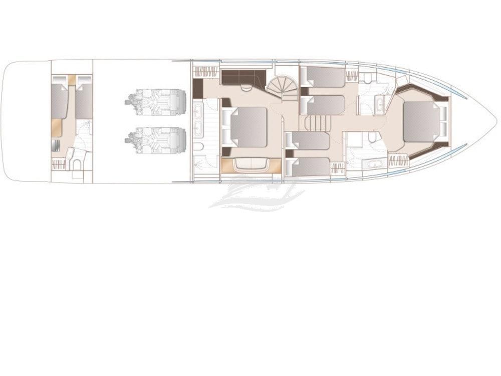 Elizabeth Luxury motor yacht Croatia layout