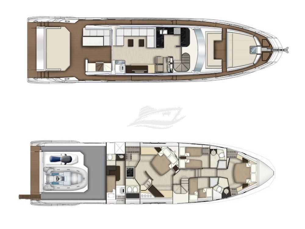 Escape Luxury motor yacht Croatia layout