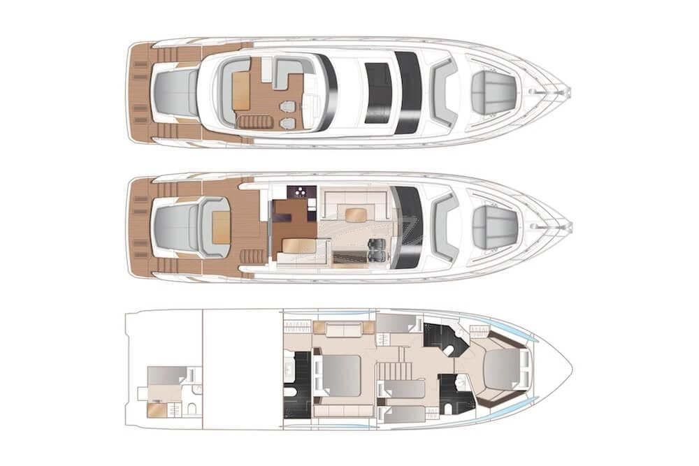 Mirno More Luxury motor yacht Croatia layout