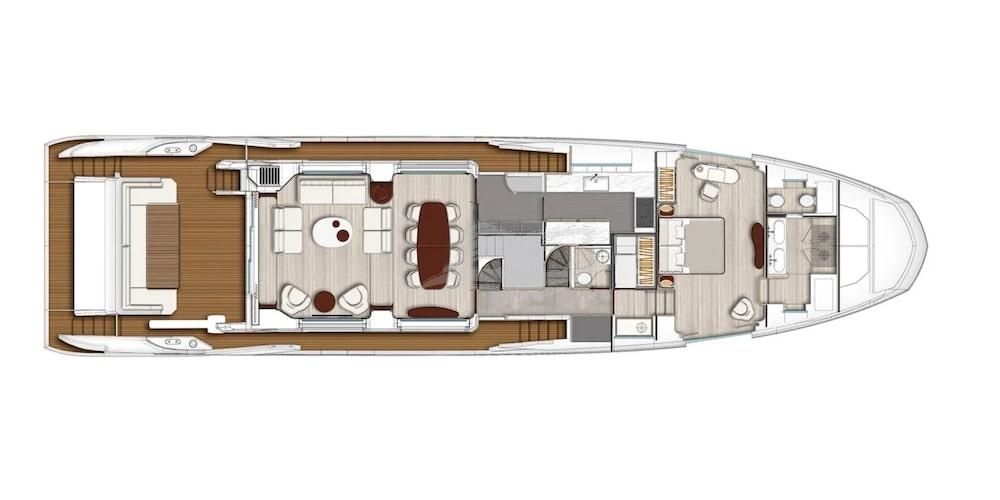 Dawo Luxury motor yacht Croatia layout 2