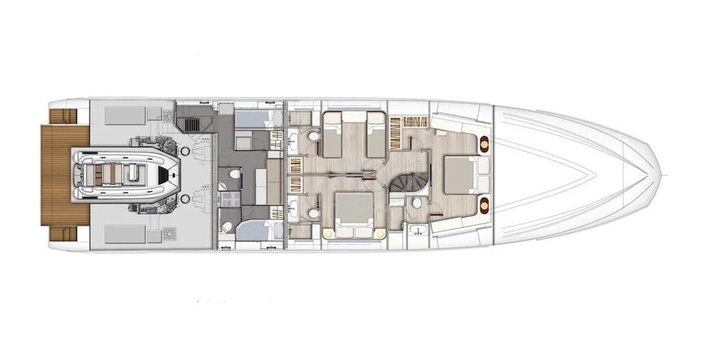 Dawo Luxury motor yacht Croatia layout 3